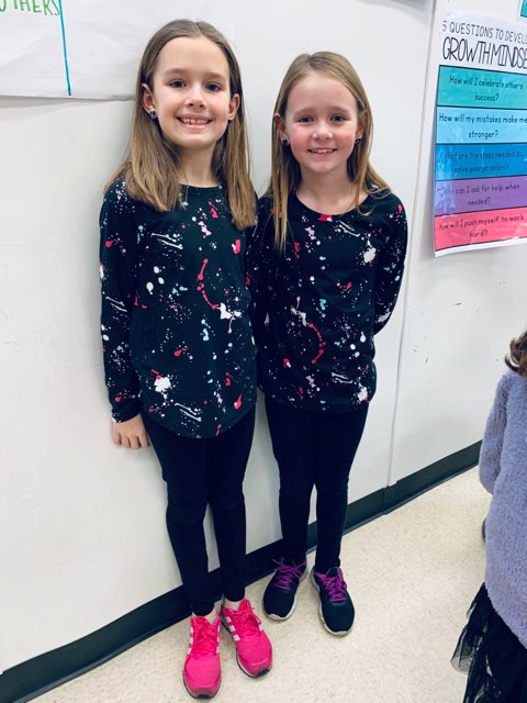 SouthNPQ's tweet photo. We are having fun dressing up for a good cause!   Twin day for the Rainbow Connection!!!   #experiencenp https://t.co/Sz2CZIoTOe