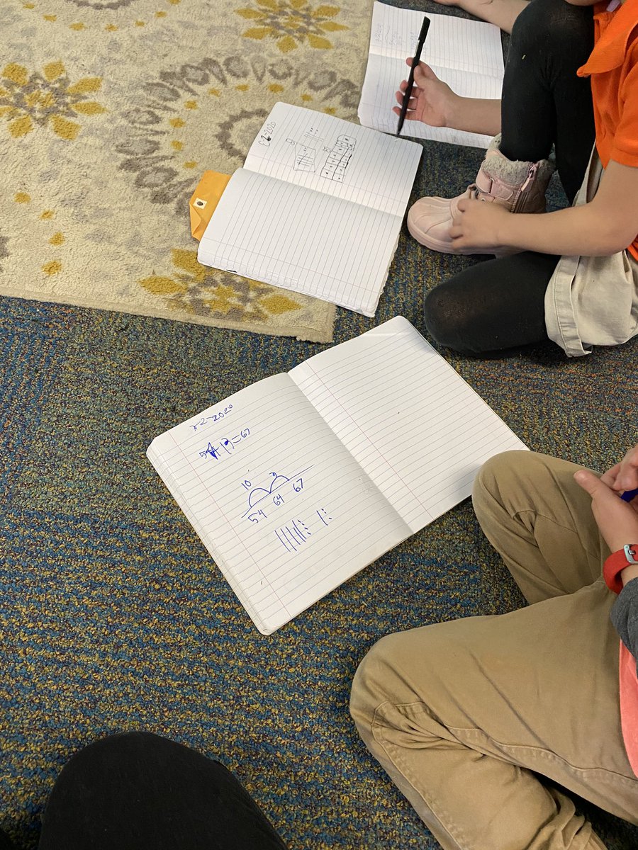 missbrianna_mcd's tweet image. Full circle when I see strategies I am leaning about in #BUBlockAMath being used in a real life math workshop! #directmodeling #numberlines #Baseten 👩🏻‍🏫