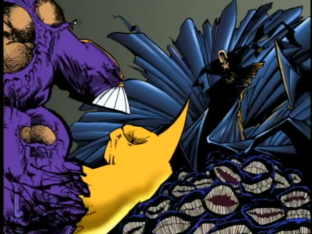 ComicsRockMetal's tweet photo. The big purple guy facing off against Mr. Gone and the Isz in Sam Keith's masterpiece The Maxx animated series

#SamKeith #TheMaxx #MrGone #TheIsz #Comics #ComicBooks #ImageComics https://t.co/kfWtaNQ46m