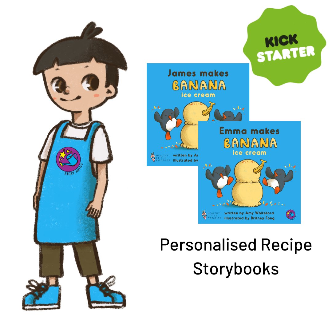 story_antics's tweet photo. We are VERY excited to be launching our new series of #personalized #recipe #storybooks on @kickstarter - it is day 2 and we are 13% funded, pls retweet https://t.co/o4Y9OQ99Cg https://t.co/LbrSWlfd6N
