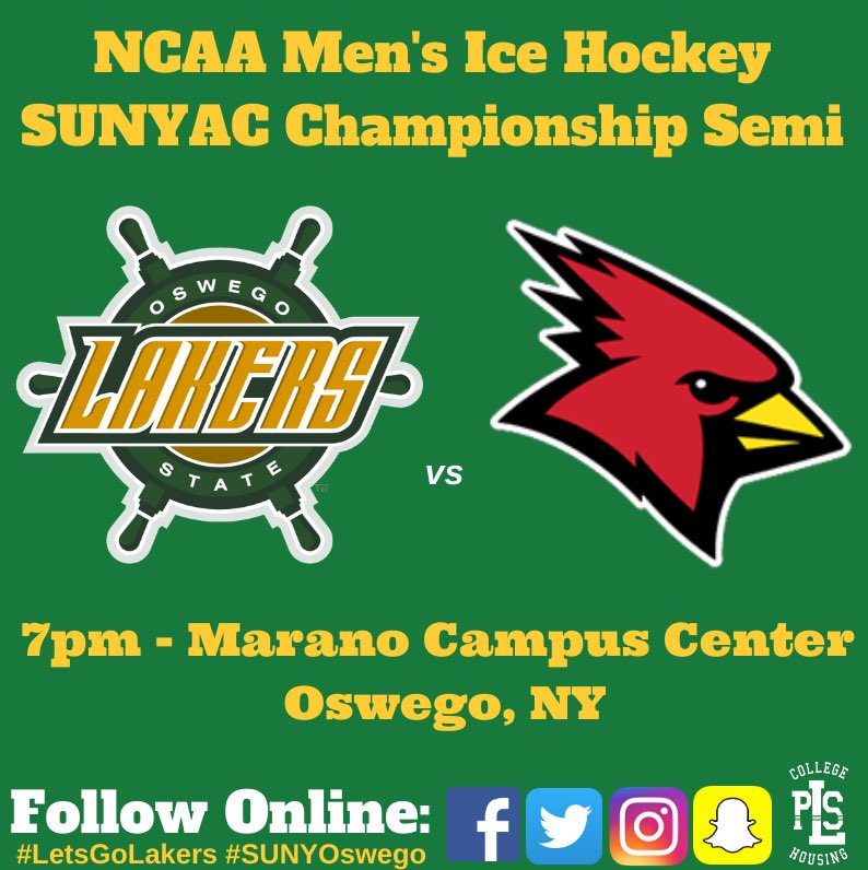 FurlongProps's tweet image. Puck drop in the #wheelhouse 💪🏒 #LetsGoLakers! #Whiteout #GreenMachine #CollegeHockey #CollegeHousing #SUNYOswego