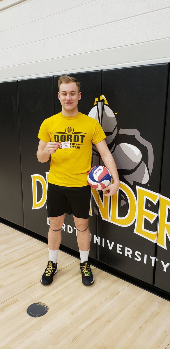 Dordt Men's Volleyball (@dordtvolleyball) on Twitter photo Congrats to Men's VB Freshman Levi Vroom for earning the <a href="/SC_PizzaRanch/">Sioux Center Pizza Ranch</a> ACE Award for
Attitude
Contribution
Effort Congrats to Men's VB Freshman Levi Vroom for earning the <a href="/SC_PizzaRanch/">Sioux Center Pizza Ranch</a> ACE Award for
Attitude
Contribution
Effort
