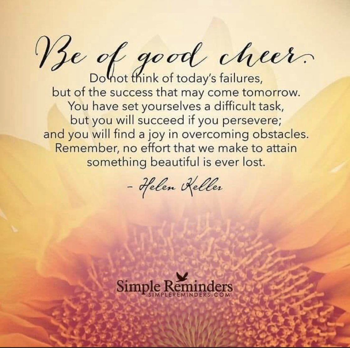 Persevere, and you'll find the joy!
