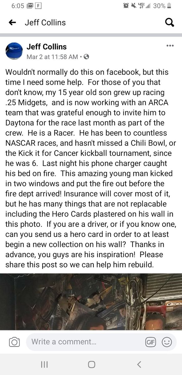 ColtonCollins82's tweet photo. @KyleLarsonRacin @ClintBowyer @austindillon3 @tydillon @chaseelliott @jjyeley1 @CBellRacing @KyleBusch @JimmieJohnson @JeffGordonWeb https://t.co/lYASwKrmEo