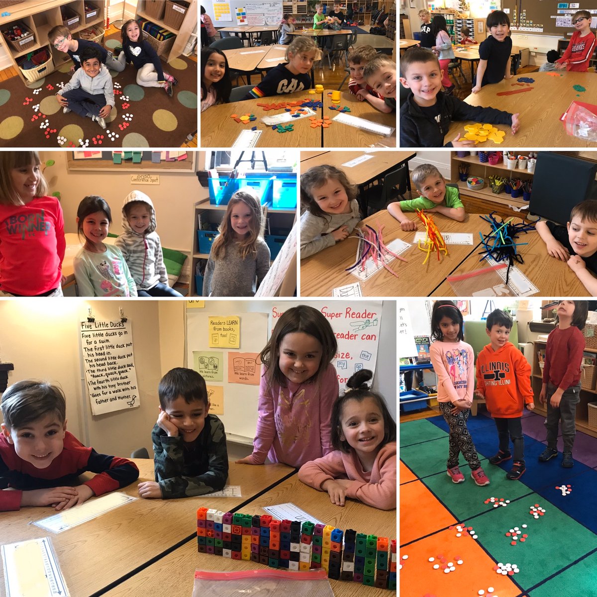 002Kindergarten's tweet photo. Today we worked in teams to sort 100 objects into different groups. Then students walked around to observe and discuss what strategies other groups used. #burleythinks https://t.co/Mm4IRTXNeX