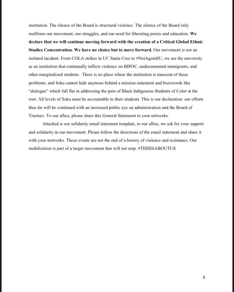 sokacges's tweet photo. The last page of our statement &amp; our solidarity kit. Sign the petition in our bio. For more information, please message us. https://t.co/vcmMVIZ8sH