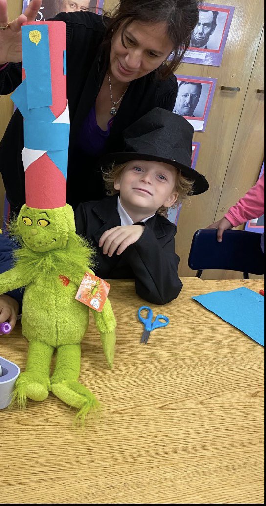 SwernNancy's tweet image. Celebrating Dr. Seuss and Abe Lincoln!