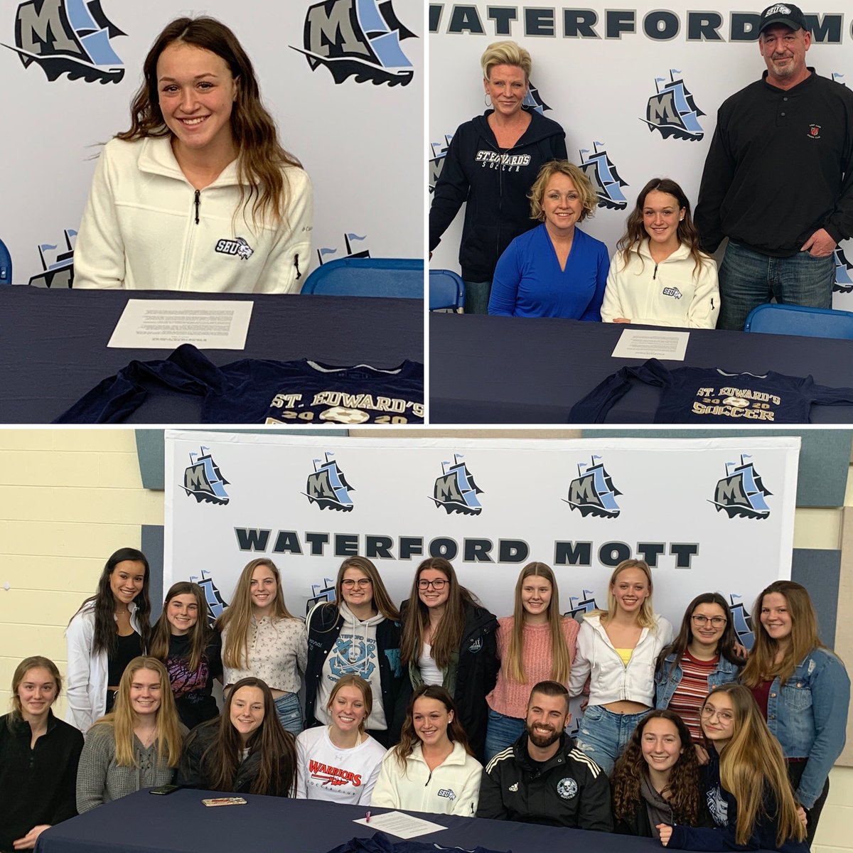 WSDATHLETICS's tweet photo. Congratulations to @WaterfordMott Ryann Jergovich who has signed her NLI to play Soccer at NCAA DII St. Edward's University in Austin, Texas! https://t.co/g61Uf49r76