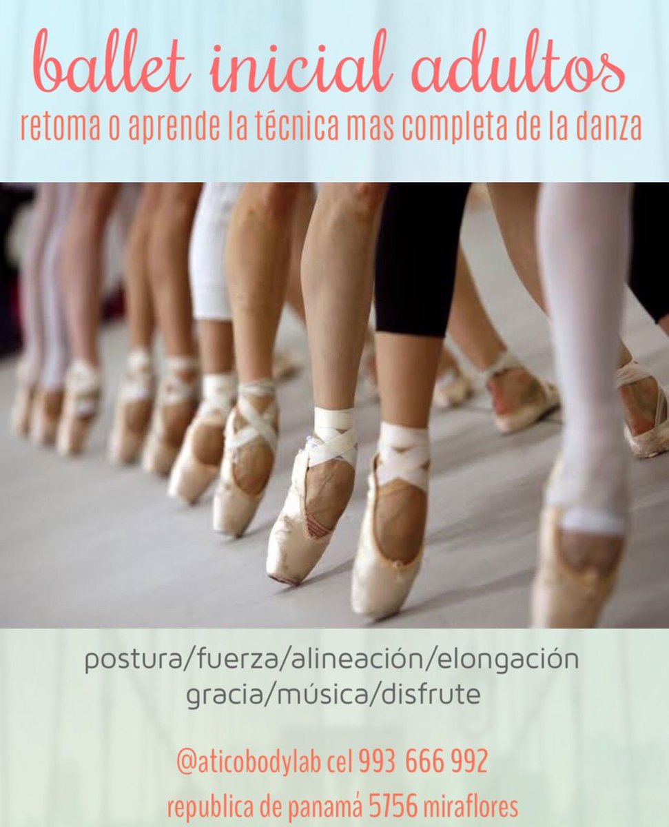 aticobodylab's tweet photo. #pilates y #balletparaadultos https://t.co/QWTdjstzsh