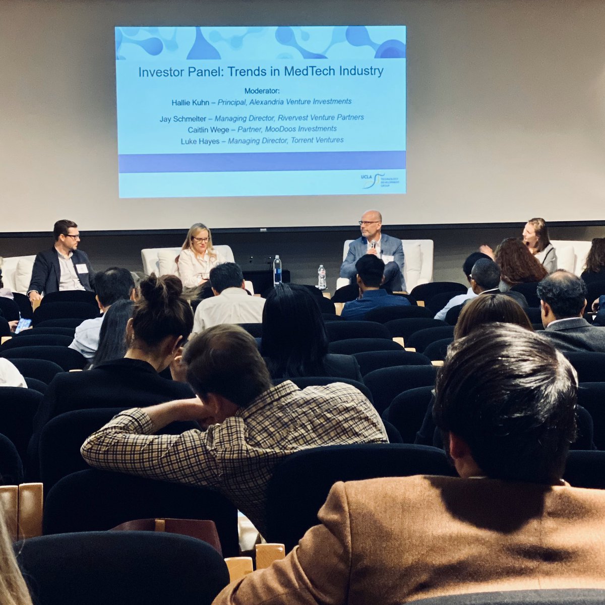 djwhelan's tweet photo. Love the areas of interest coming up during the @UCLATDG #UCLAMedTech2020 investor panel: microbiome, sleep, women’s health, bioprnting, on-chip tech, precision medicine, preventative medicine. Sounds like a #LongLA advertisement! https://t.co/GjllkNSmKj