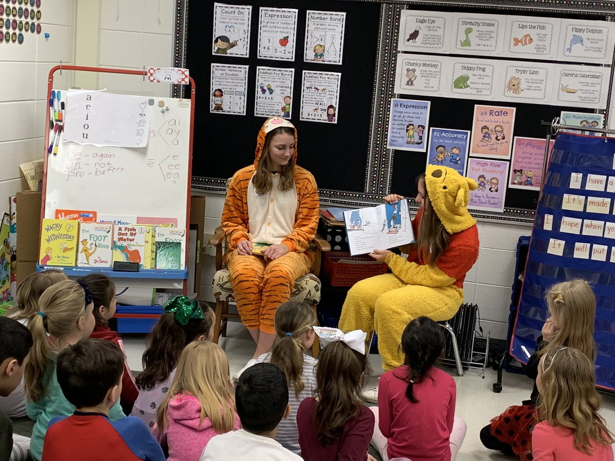 Schilling33C's tweet photo. Read Across America week is going strong at Schilling School! Students celebrated Dr. Seuss Day and enjoyed guest readers from Lockport High School. All school D.E.A.R. and Flashlight Friday are still to come! #SchillingPride #Spreadyourwings https://t.co/lCRaqY66Xp