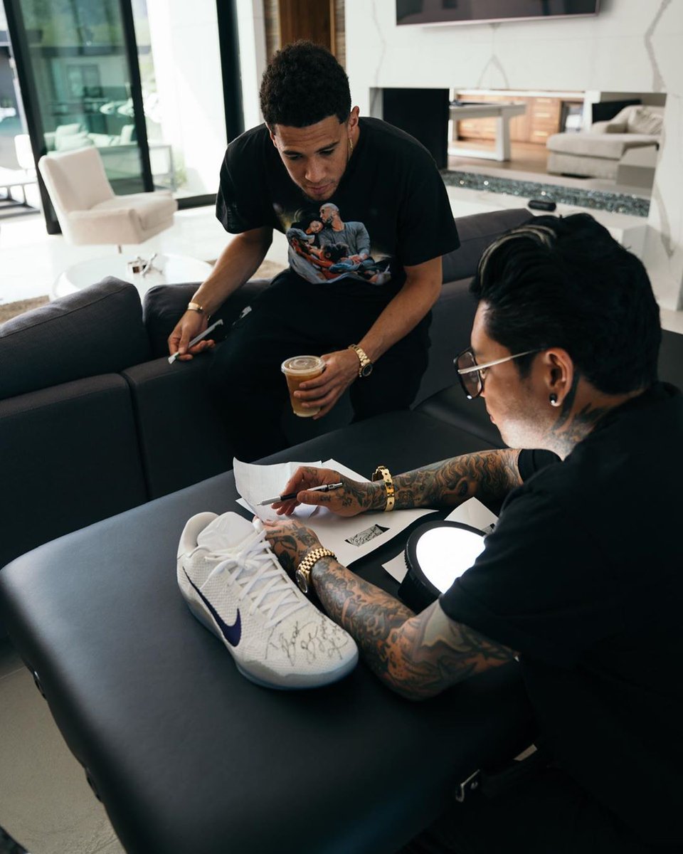 devin booker kobe signed shoes
