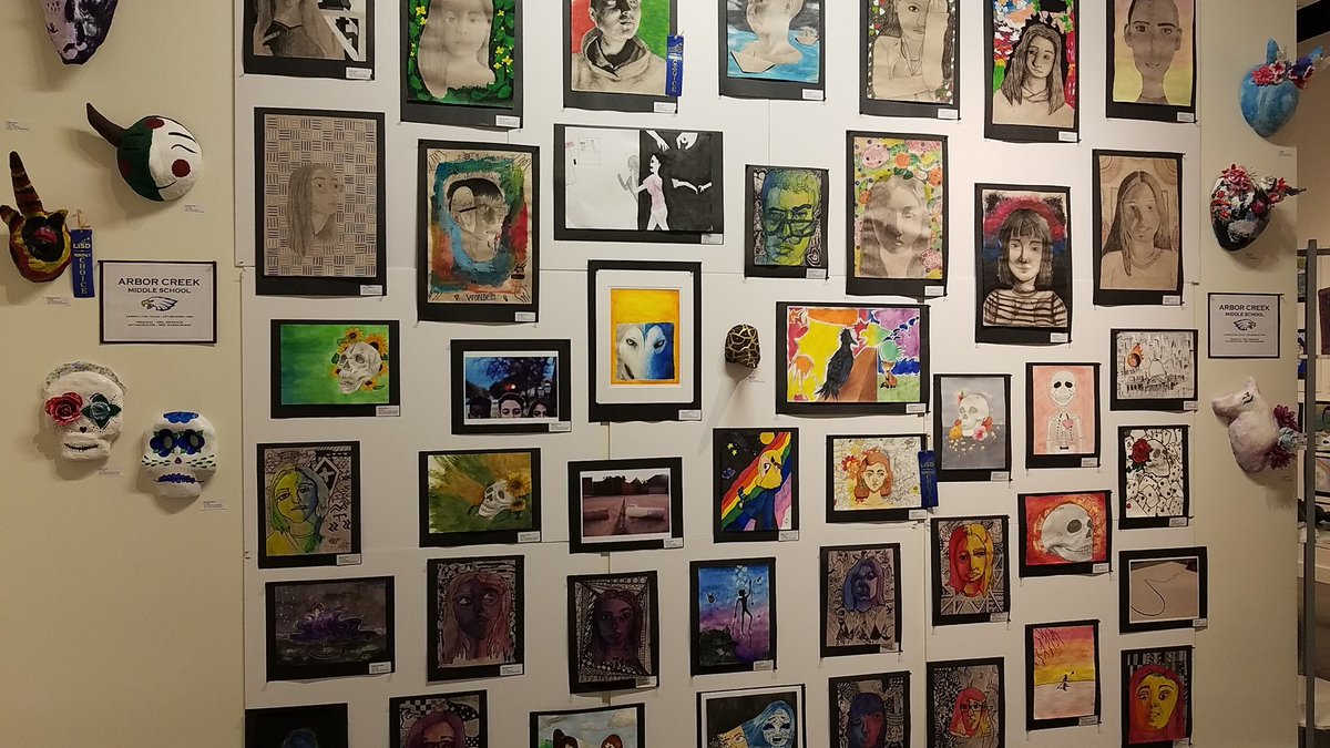Love seeing my ACMS kids art at the art show!!! #ACPRIDE