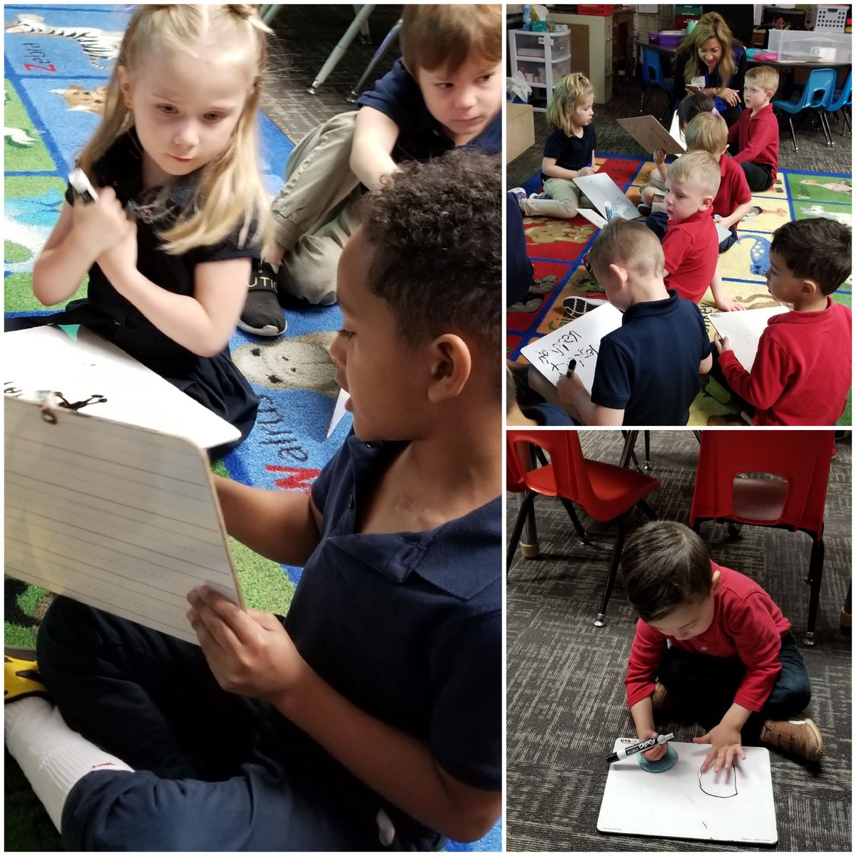 Virginia_odessa's tweet photo. Quickwrites in PK @HaysSTEAMshines #AVIDShowcase Teacher models, students write then share and edit!!! Awesome! Rigor + Support = Success @EctorCountyISD @AVID4College @ECISD_AVID4ALL #AVIDElementary https://t.co/NrrqAAtoCq
