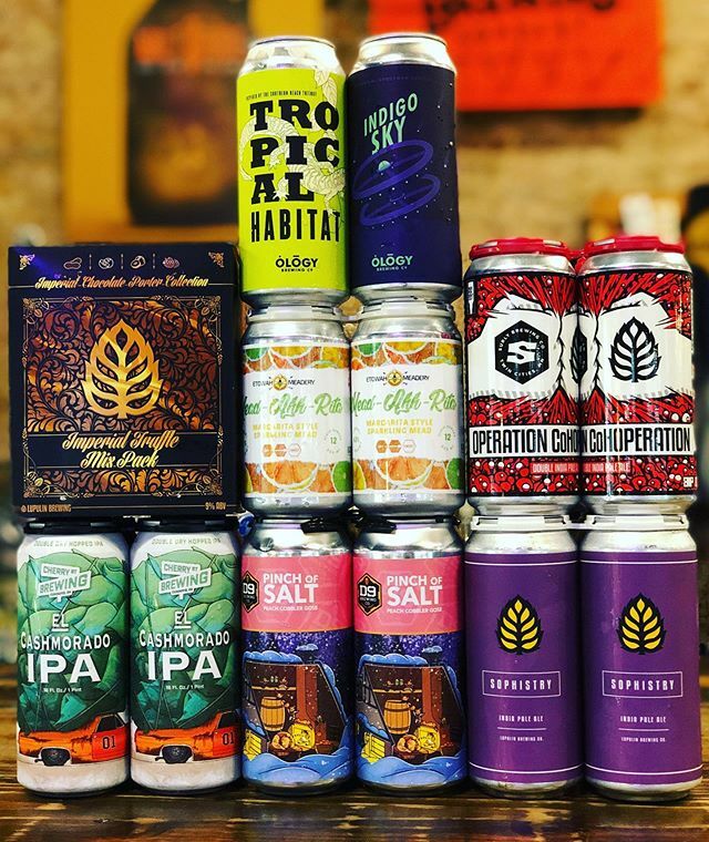 TheMaltiDUDES's tweet photo. 🍺🍺🍺 🍻 From @ology_brewing_co • “Tropical Habitat” hazy double IPA
• “Indigo Sky” fruit beer/sour ale at 8%
🍻 From @lupulin_brewing • “Imperial Truffle Mix Pack” featuring four different imperial chocolate porters: peanut butter, raspberry, coconu… https://t.co/yikAeO4lDz https://t.co/PZADTaSn3L