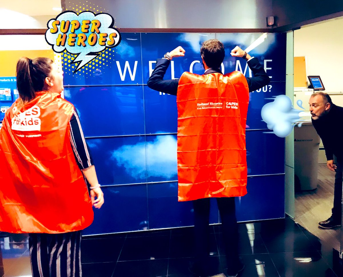 Financial planner super power!!! 🦸‍♂️
We got this team!!! 💪❤️ If you didn’t show your power yet, just join us!!! <a href="/HBKidsHospital/">Holland Bloorview</a> 
#beingbmo #proudtoworkatbmo #BoldlyGrowTheGood #Dupont&amp;SymingtonPowerhouse #CapesForKids #BestCapesForKids <a href="/BMO/">BMO</a> <a href="/POliveiraRVP/">Paula Oliveira</a> <a href="/christyneves7/">christy neves</a>