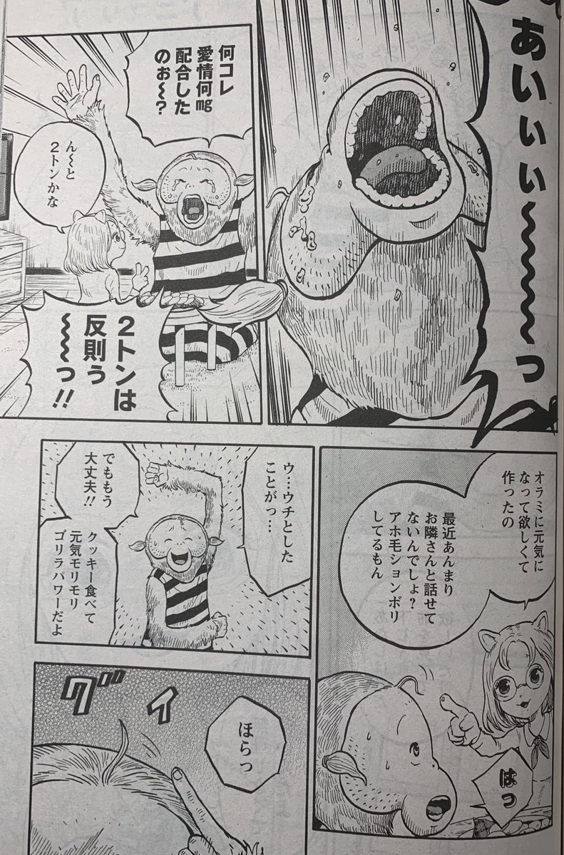 発売中の漫画アクションで「愛しのアニマリア」の最新話が載っています❗️

コロナに負けるなオラミゴーゴー回(^。^)見てね❗️ 