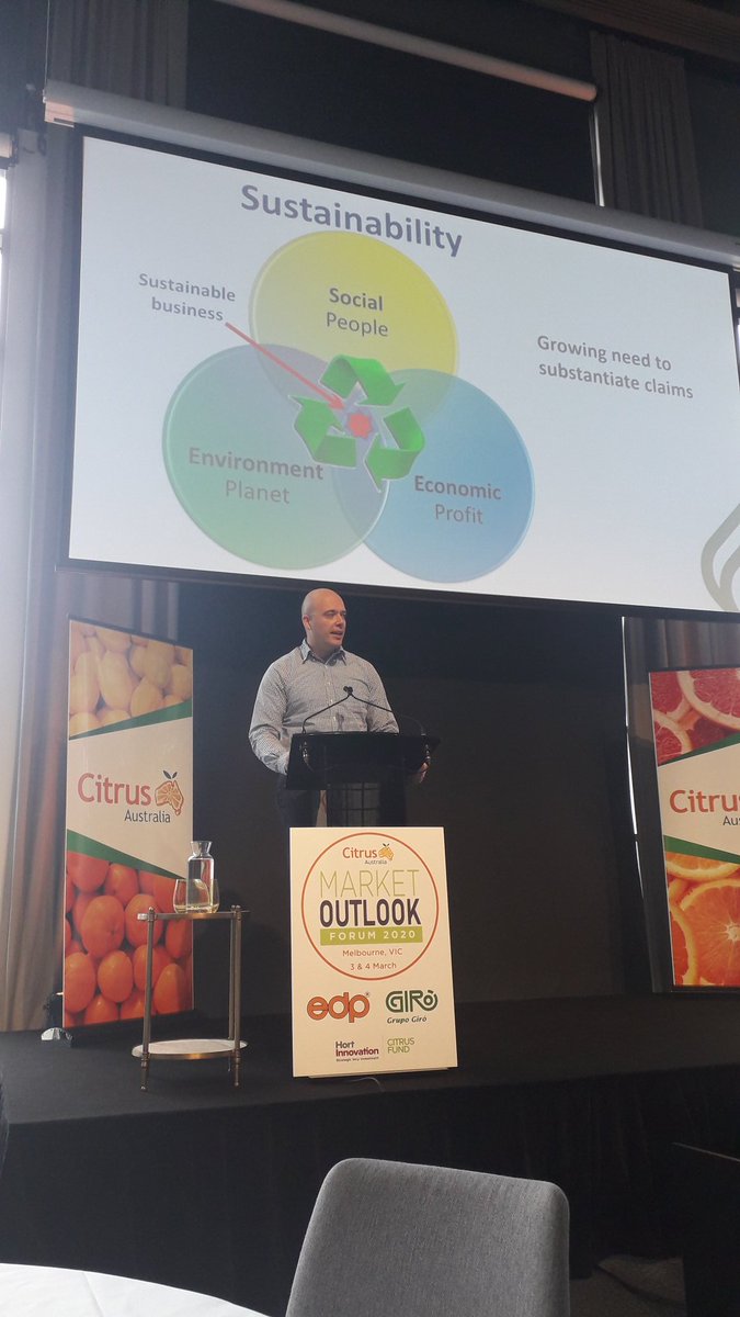 mattfruitnet's tweet photo. @growcom Fair Farms Program Manager, Thomas Hertel, encourages growers to substantiate their claims around sustainability #MOF2020 https://t.co/2Ma5JQ9qTf
