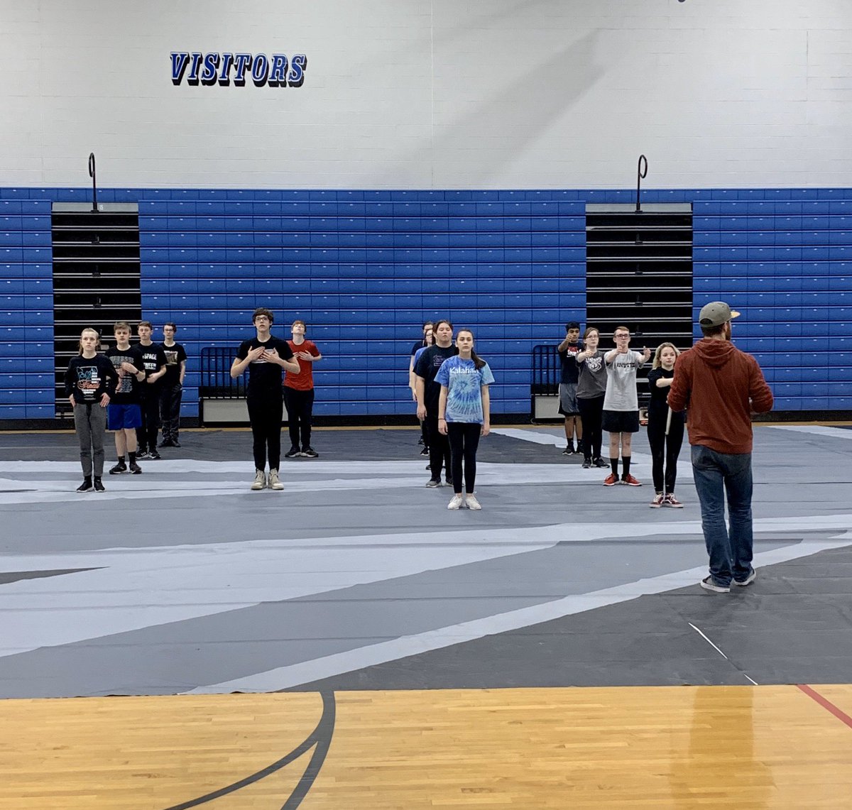 CurtKoehler's tweet photo. Thank you @EISEagles for giving @Edgewood_Band Indoor Percussion a home for tonight! https://t.co/wXSPwyQSko