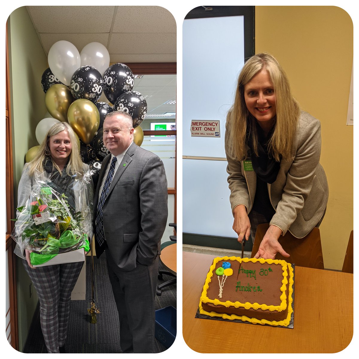 Congratulations on an incredible 30 year career <a href="/andrea_stecroix/">andrea ste croix</a> with TD! You've made your mark on customers and colleagues alike! <a href="/GerardDinneen/">Gerard Dinneen</a>