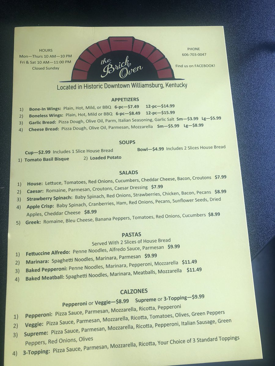 DailyDoseOfZo's tweet image. Williamsburg, Kentucky 📍

The Brick Oven
Music A+ 
Pizza A+
Customer Service A+

#ZoEats #SamCookePlayingIsAnAutomaticWin