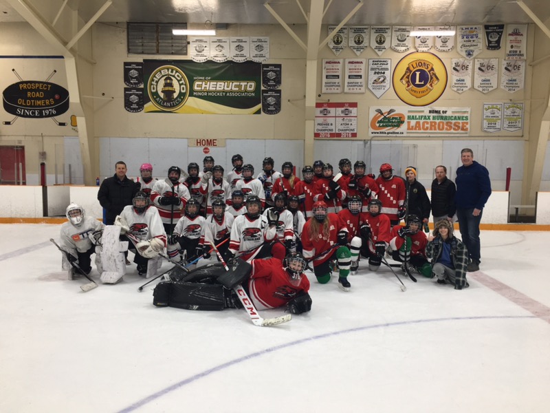 Our hockey team had a great time at their first game of the year today. There was a lot of fantastic action on the ice.  Go Skyhawks!