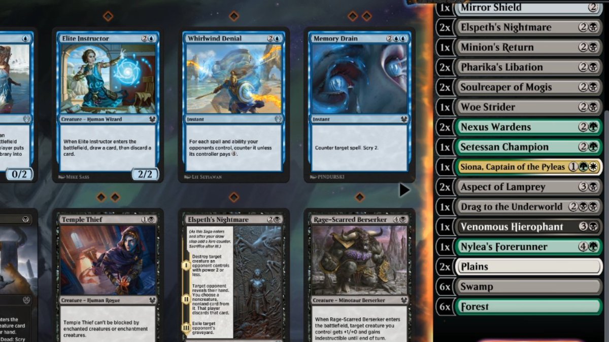 Just picked up 7 wins with this deck in draft bo1! Getting better with the new set.

#MTGArena #MTGA #mtgdecklist