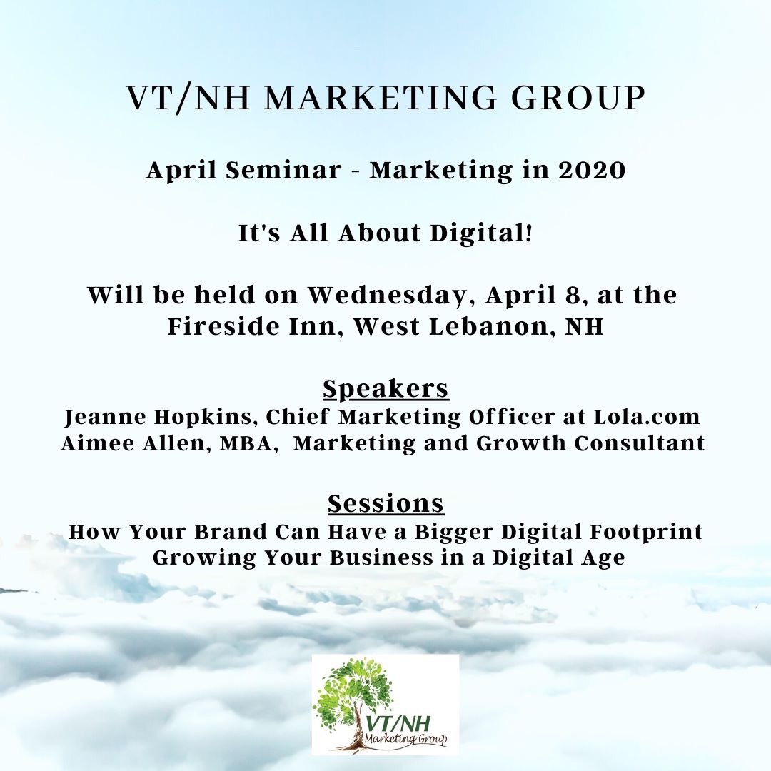 vtnhmg's tweet photo. Do you struggle with finding new customers?  Are the right customers finding you in this digital age?  Are you on track to grow your business in 2020?  For info and to register please visit; https://t.co/crAMiW2yeq

#VTNHMG #VTNHMGEvents #DigitalMarketing #Education #Networking https://t.co/93yX9yxg4m