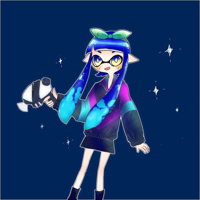 イカガールのtwitterイラスト検索結果 古い順