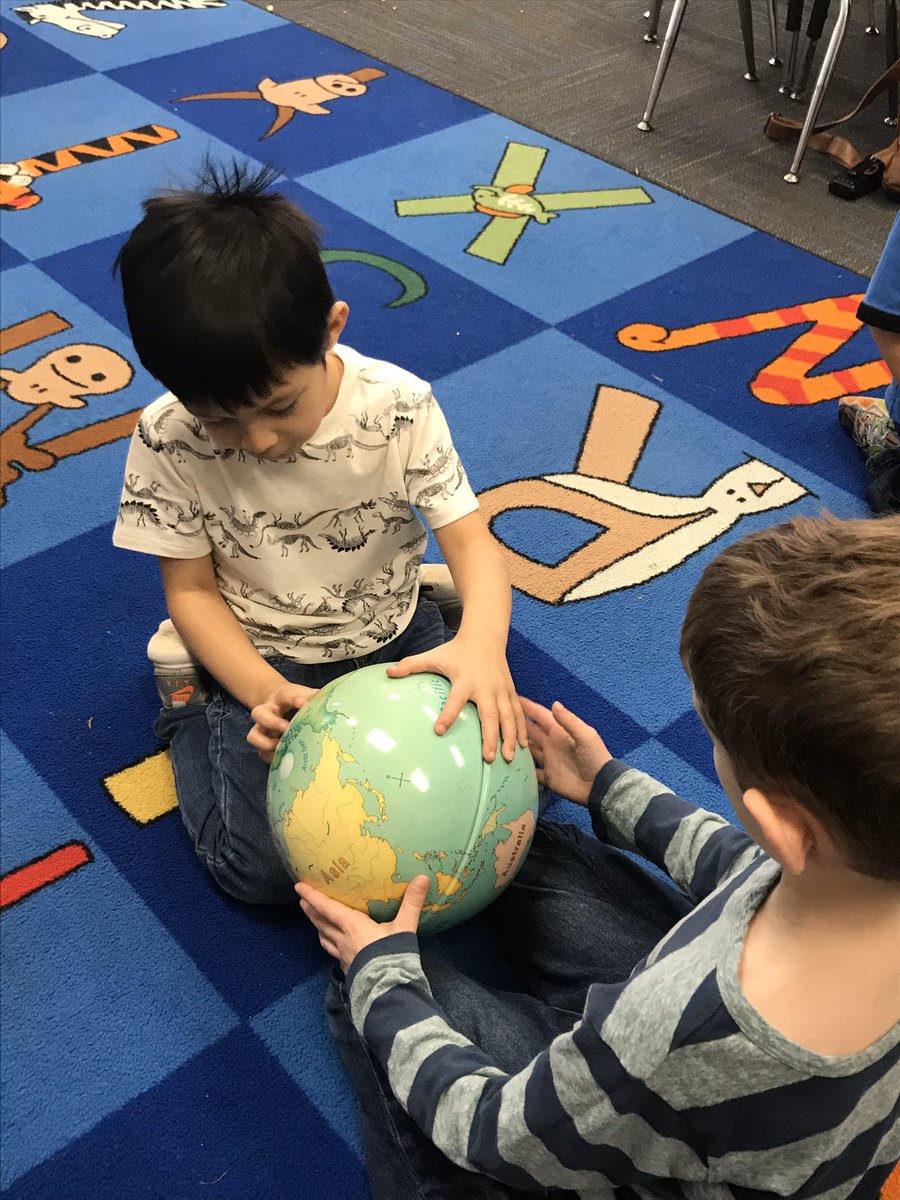 We loved exploring with globes!