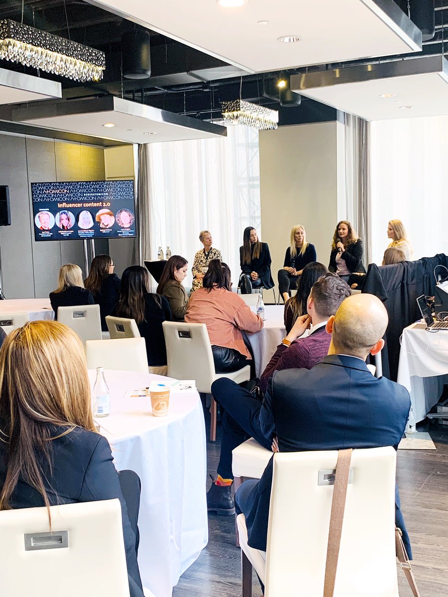 Was in amazing company today on the #atomicon20 Influencer 2.0 panel talking about the future of influencer marketing and our <a href="/AmexCanada/">Amex Canada</a> Strategy. Loved being there with one of my favourites <a href="/JodiBlk/">martinezpink</a> ❤️