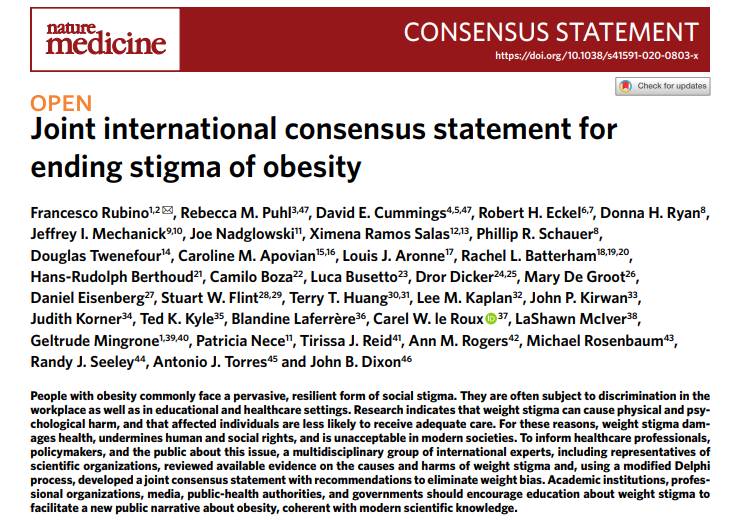 Nature Medicine (@naturemedicine) on Twitter photo On March 4, #WorldObesityDay, we at Nature Medicine and all journals @nresearchnews pledge to work together to help ending the #stigma of #obesity > go.nature.com/2IdGEEh #openaccess <a href="/WorldObesity/">World Obesity</a> <a href="/FRubinoMD/">Francesco Rubino</a> <a href="/KingsCollegeLon/">King's College London</a> On March 4, #WorldObesityDay, we at Nature Medicine and all journals @nresearchnews pledge to work together to help ending the #stigma of #obesity > go.nature.com/2IdGEEh #openaccess <a href="/WorldObesity/">World Obesity</a> <a href="/FRubinoMD/">Francesco Rubino</a> <a href="/KingsCollegeLon/">King's College London</a>