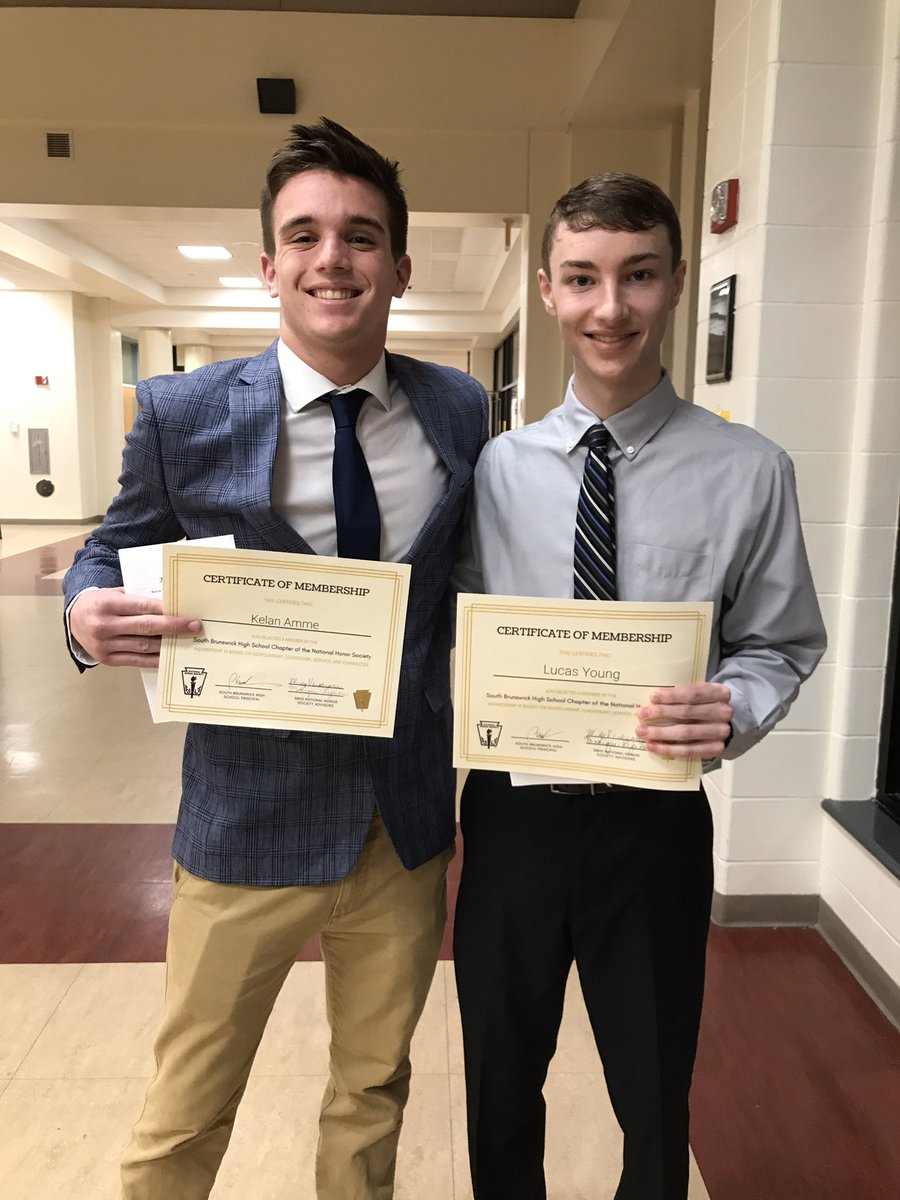 Congratulations to Lucas and Kelan on their induction to the National Honor Society tonight <a href="/SBHS/">SB Hosting Solutions</a>. Way to go boys! #studentathlete @GoSBVikings