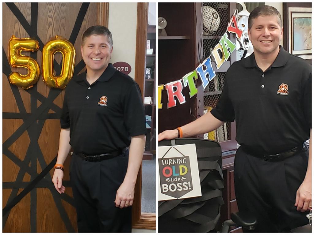 Thank you @CowleyCollege TIGER NATION for helping me celebrate 50 Yrs of Life & Service to Others.

I work with some of the very finest people in the profession ... Cowley College is one of the Very Best Places to Work. 
#Turning50
#BestPlaceToWork
@CowleySportsNET
@CowleySpirit