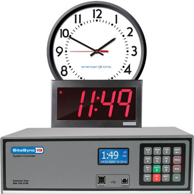 atsclock's tweet photo. Building full of clocks? Don't worry about DST changes with the SiteSync IQ Wireless clock system! Install it alone or integrate it with a legacy wired system to stay right on time. https://t.co/yIJXaMiqZI #daylightsavingtime #DST #clocks #clocktech #wirelessclocks https://t.co/Ldl7GtKE1k