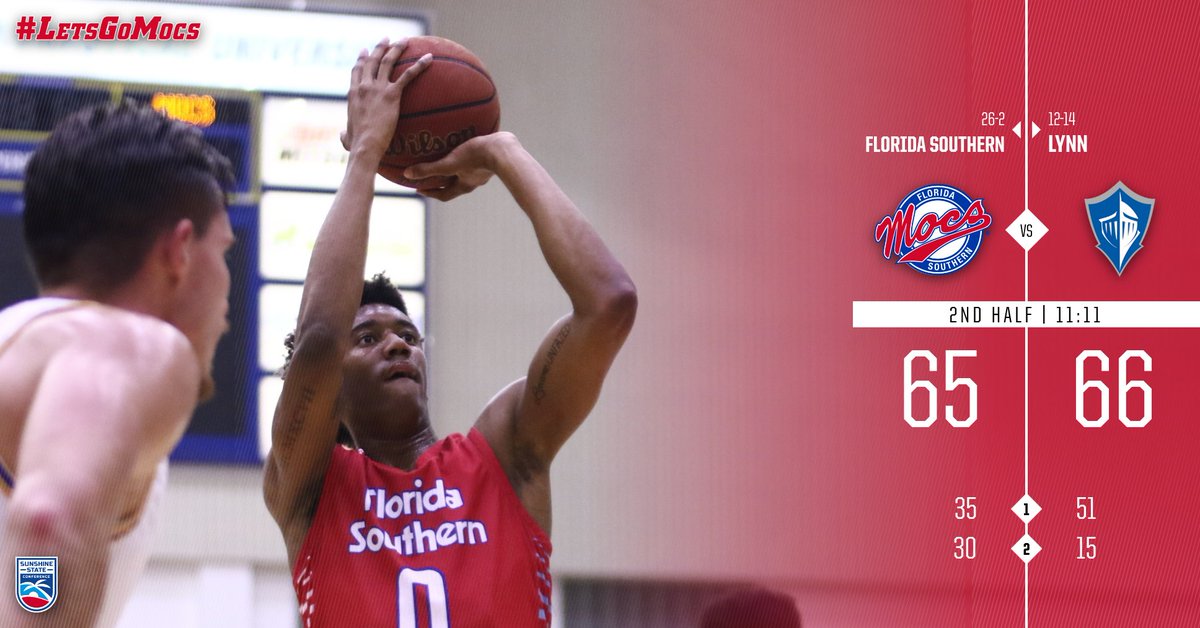 FSC_Mocs's tweet photo. #FSCMBB: IT'S A ONE-POINT GAME!!!! @FSC_MBB trails Lynn by one, 66-65! Watch this @D2SSC quarterfinal game live at https://t.co/4BwuuFUqSq #LetsGoMocs #SSCtourny https://t.co/i1vunJEIdc