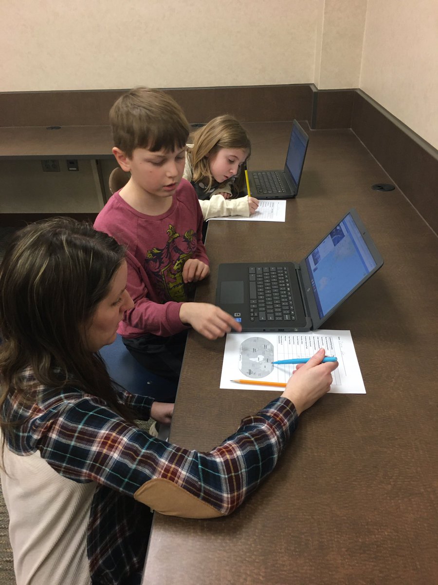 cklloyd87's tweet photo. Lovin’ our LMS! Mrs. Olson is top notch at engaging students in meaningful research. 3rd graders use Google maps to locate different places while they learn about the world’s geography. 🌎 🐾 #together #murphybulldogs 🐾 @OlsonStacy #learnbps https://t.co/kvxFtBTWxC