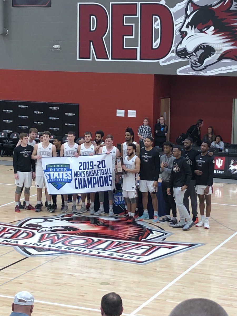 Congratulations to River States Conference MBB champions ⁦<a href="/iueast/">IU East</a>⁩ !! ⁦<a href="/iueredwolves/">IU East Red Wolves</a>⁩ #iueast