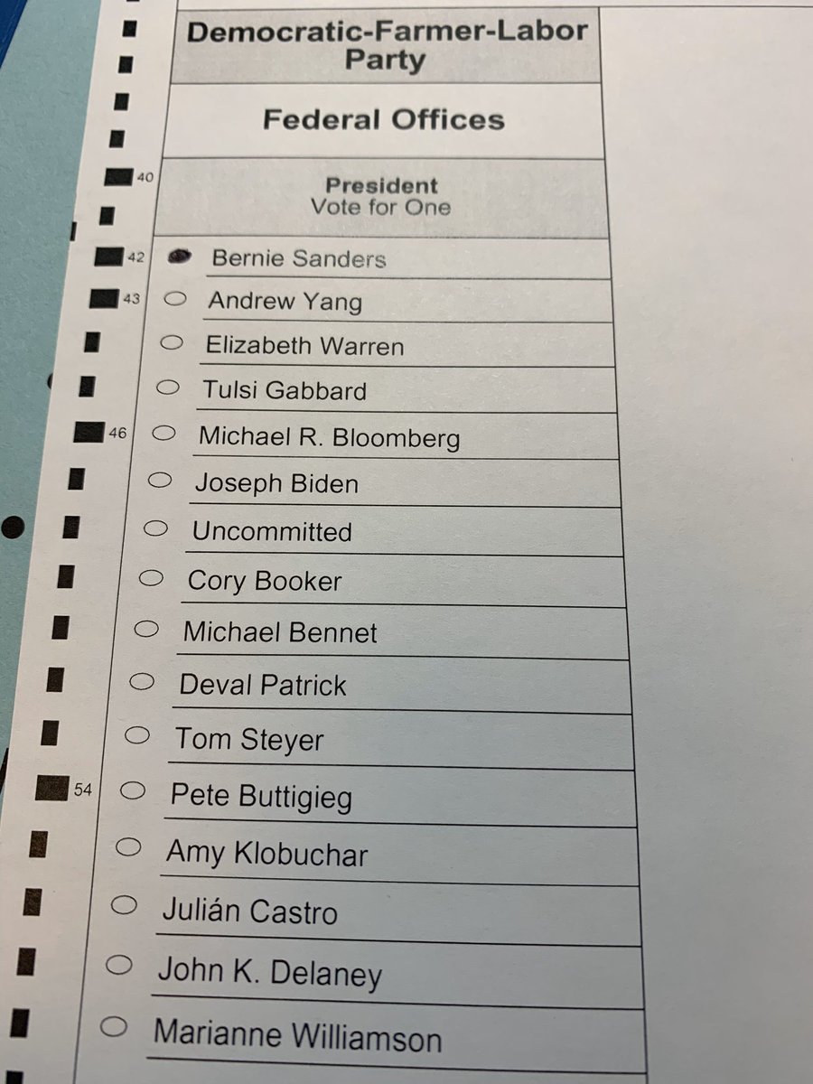 LionoftheRiver's tweet photo. Just Voted with the family! #MNprimary #MNForBernie #supertuesday2020 https://t.co/sGHWLBMzwu