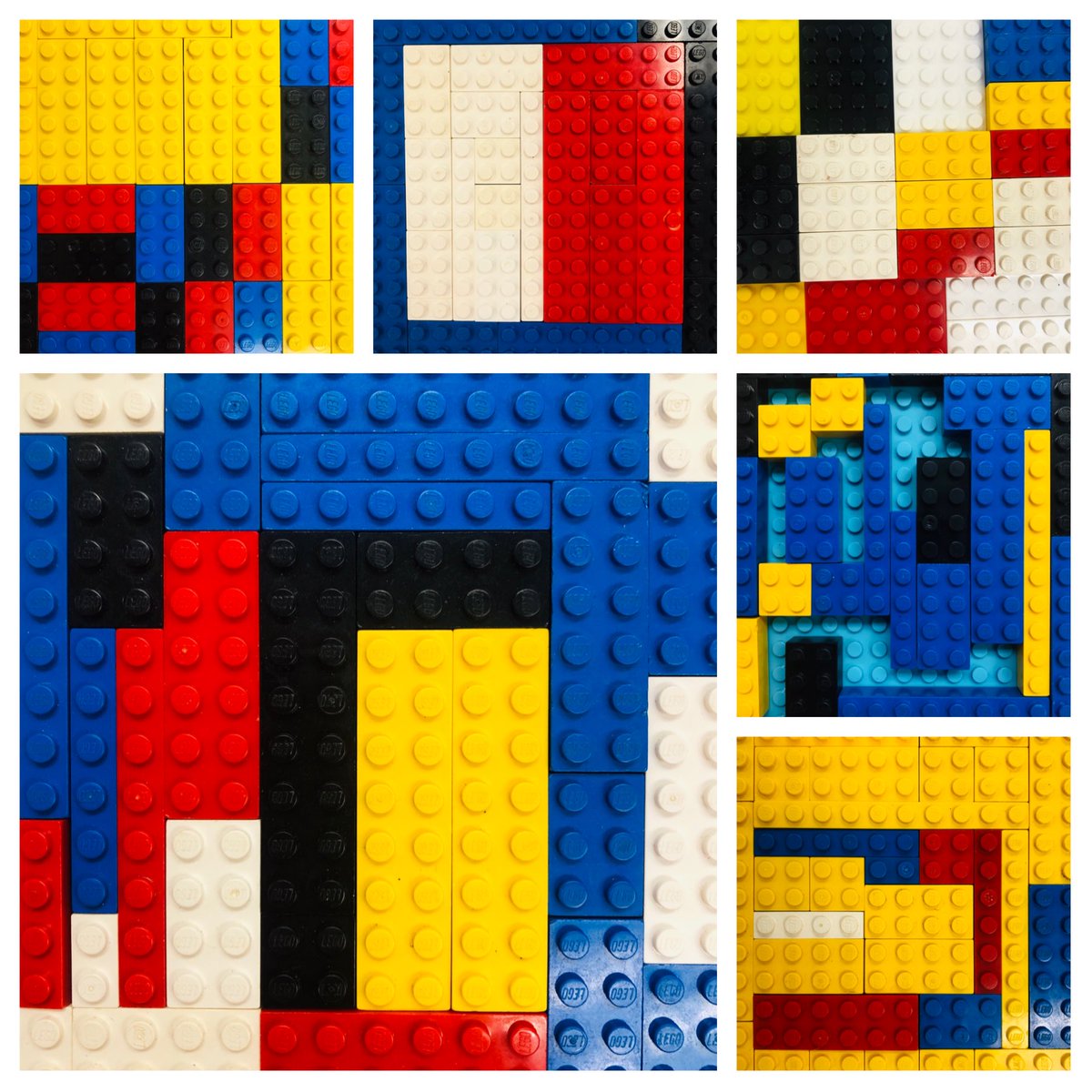 FDK_Lightning's tweet photo. We have been looking at the artwork of Piet Mondrian. We watched a video of his work and then set out LEGO for students to try making LEGO art inspired by some of his famous compositions #problemsolvingandinnovating #pietmondrianinspired #lego #kindergarten #artprovocation https://t.co/o7KhdbRlZb