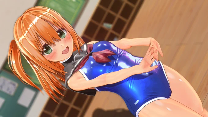 帽子、手袋、ニーソなし差分 