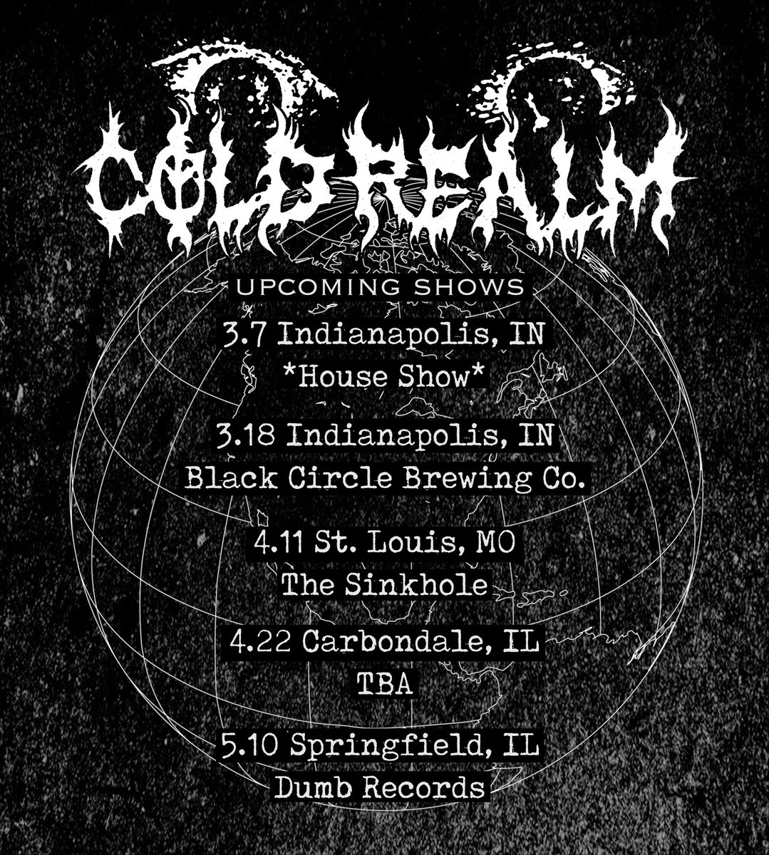 ColdRealm's tweet image. Our next string of shows were playing in the Midwest.