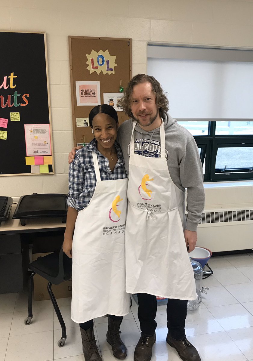 There’s nothing better than pancakes! Except maybe great students who work together to  make such a great meal! Special thanks to <a href="/DarcyWindover/">Darcy Windover</a> and Ms. Davis.... great aprons btw! #fbmspride #pancakes #realmaplesyrup