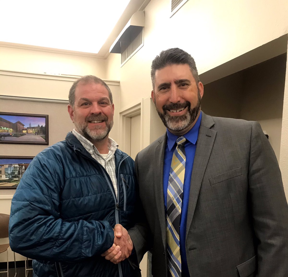 johndsimons's tweet photo. Big welcome and congrats to @DrToddCutler ... Looking forward to a great future! #stmspride #weareltusd https://t.co/GZzilx3JTs