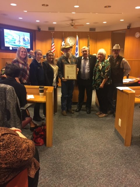 TarrantShow's tweet photo. Thank you Tarrant County Commissioners for your support and proclamation for our upcoming show. Way to go Lorren Hall representing GCFFA and the rest of the FFA chapters in our county. https://t.co/KS5s4VVjJl