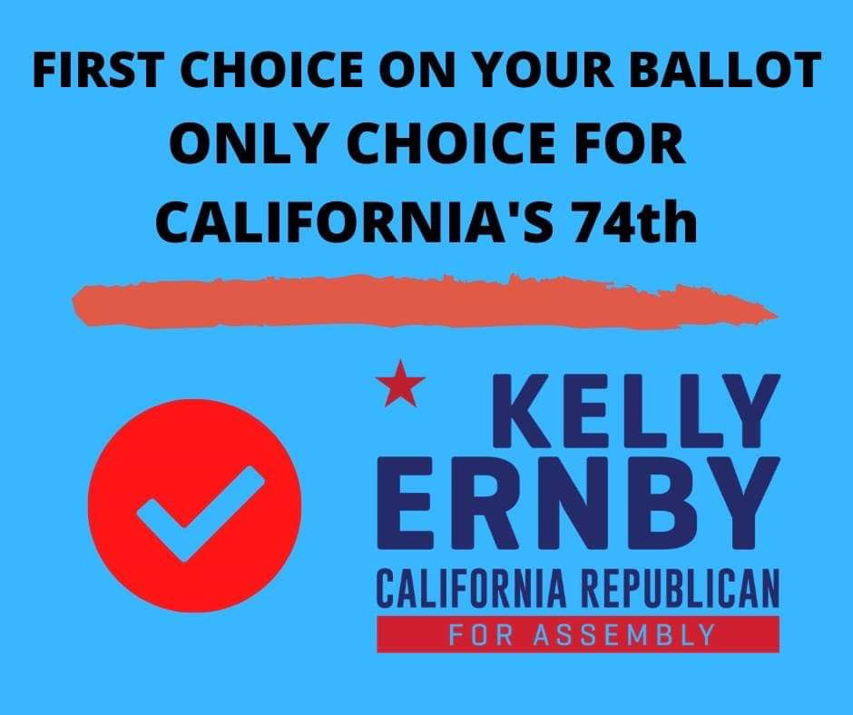 KellyErnby's tweet photo. Less than 2 hours left to cast your vote!  Tell your family, friends and neighbors to go vote!  Every vote matters if you want change in CA! https://t.co/UIPYRN30se