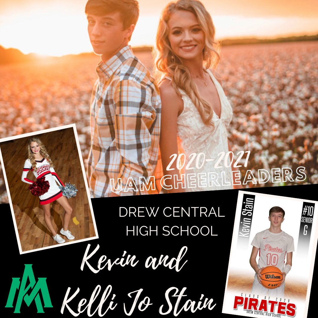 KelliStain's tweet photo. Proud to announce that we have decided to attend college at uam and cheer for the weevils 💚With that being said I am 100% committed to uam cheer !📣Our signing date will be released soon! @UAMcheer @UAMsports https://t.co/1JfT3pO1B4