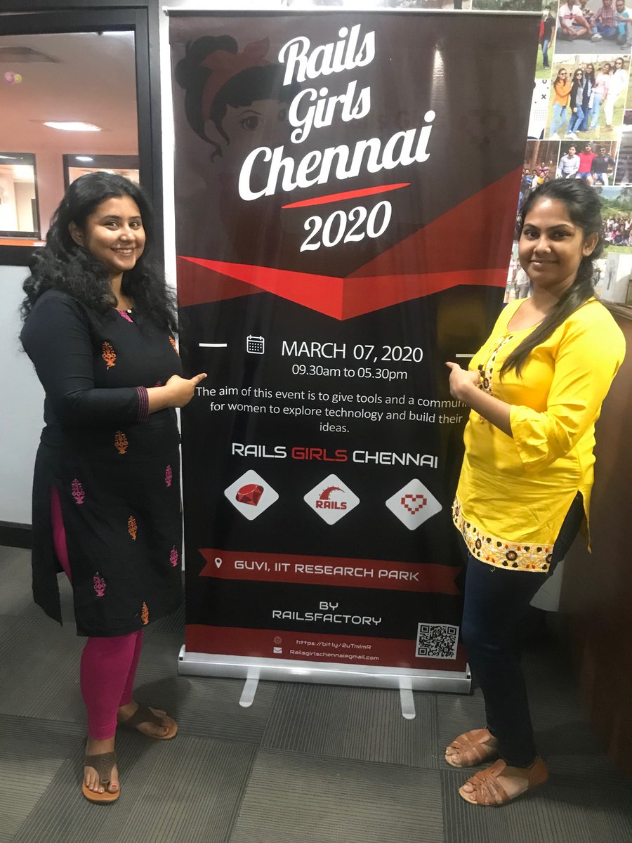 SedinTech's tweet image. We&apos;re counting down the days until #RailsGirlsChennai begins (only 3 days to go!), but it&apos;s not too late to get your booking! Click here to register and avail good discounts: bit.ly/2Vsbm48

#RailsGirls #Railsfactory #RubyonRailsDevelopment #WebDevelopment #WomenWhoCode