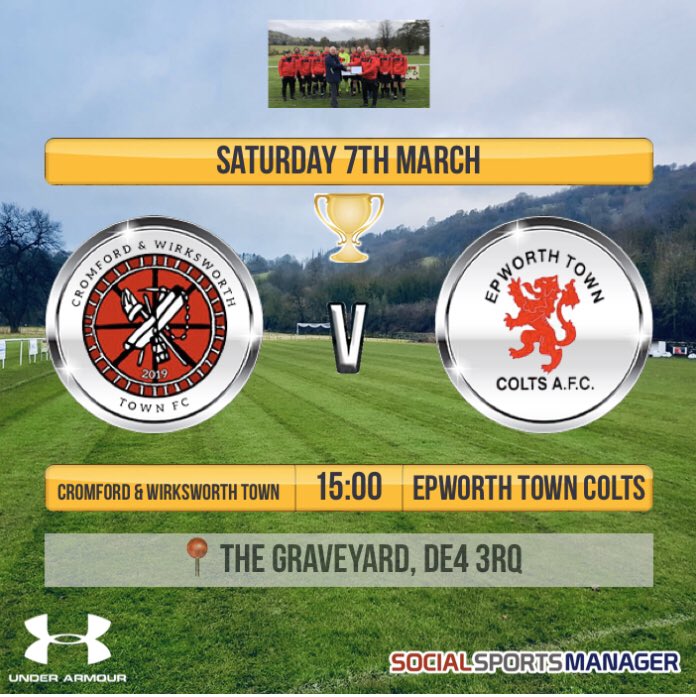 cwwtfc's tweet photo. The 1st team are hoping the weather holds and we can welcome Epworth Colts on Saturday

📅 07.03.2020

🆚 @EpworthColts 

🏆 @Robsmarteng Presidents Cup

⏱ 15:00

📍 Cromford Meadows, DE4 3RQ

☕️ Refreshments available

📕 Matchday programme

🔴⚫️

#Thegraveyard https://t.co/0zyAVgsyZ8