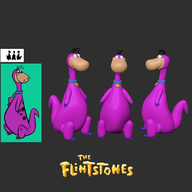 jaynewk's tweet photo. Flintstones “Dino” character blockout! Saturday morning cartoon challenge! #madeinzbrush #zbrush #3dsculpting #3dsculpt #3dmodeling #art #instaart #create #creative #3dgentoolkit #makecoolstuff https://t.co/tKZXGQUpB9